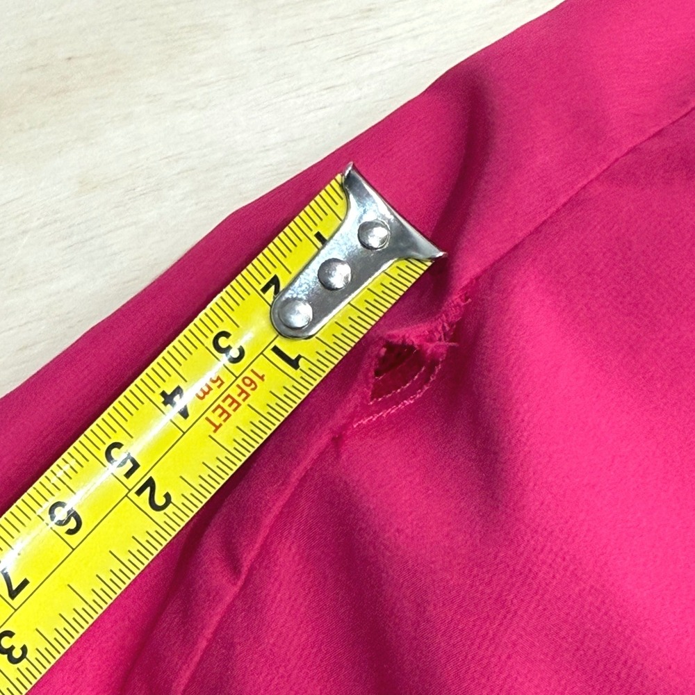 Y2K Adidas Womens Fuchsia Pink Full Zip‎ Windbreaker Track Jacket Size Medium - Picture 10 of 12